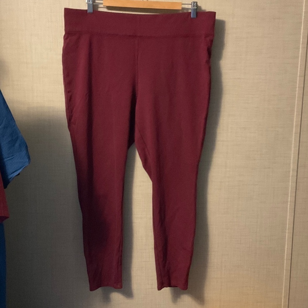 Dress Barn Maroon Track Pants